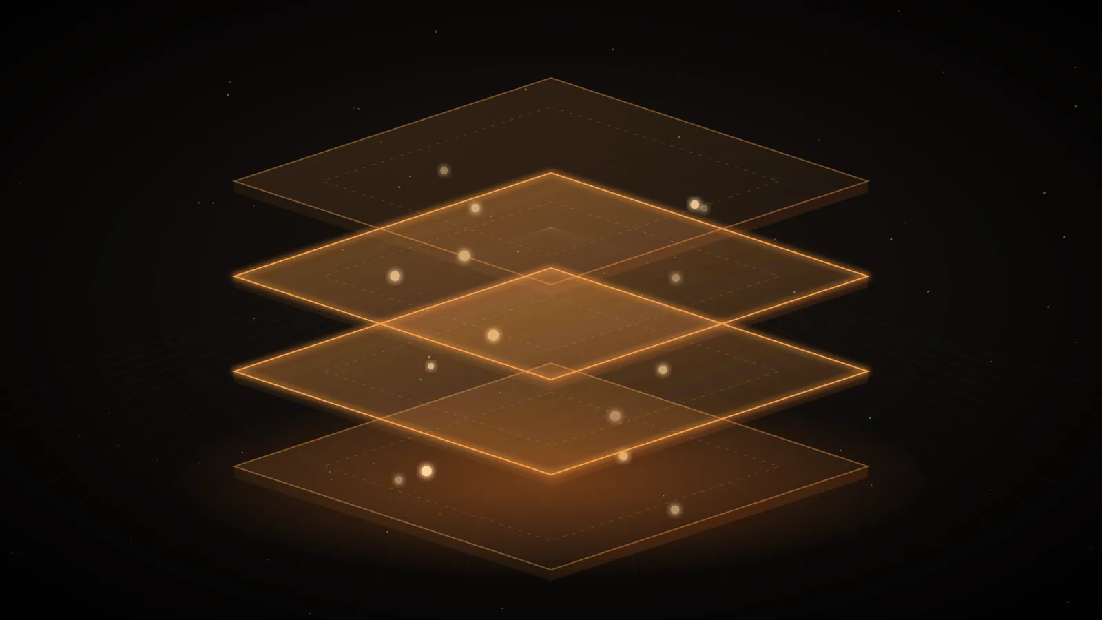 Two amber channels on a dark ground, one a simple stream of messages and one segmented into typed glass blocks, representing two API shapes for the same models